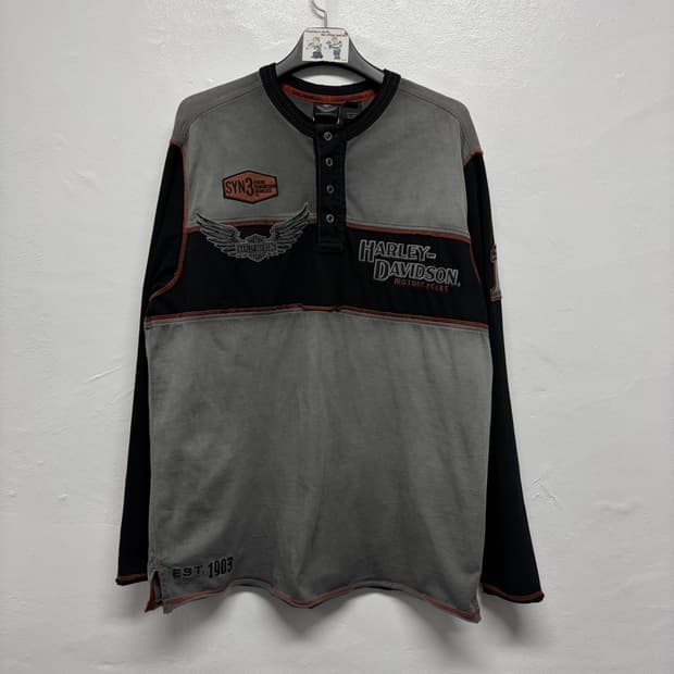 할리데이비슨 헨리넥 셔츠