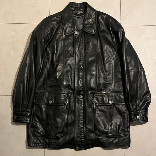 (장문주의) 파올로 구찌 램스킨 코트 L