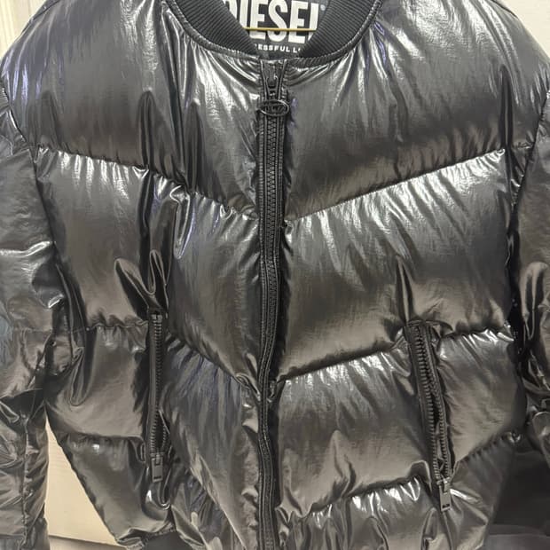 디젤 유광패딩 xl