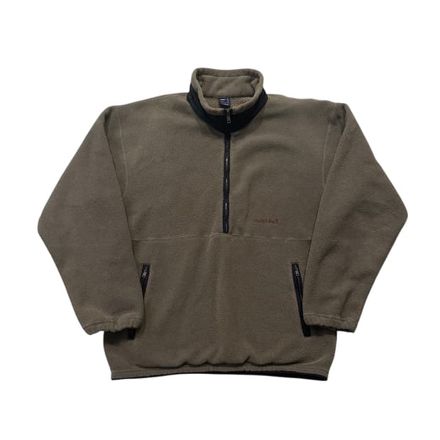 90s 재팬 몽벨 mont-bell 폴라텍 하프집 플리스