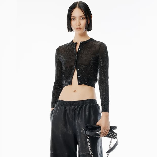 알렉산더왕 25 비즈 핫픽스 크롭 가디건