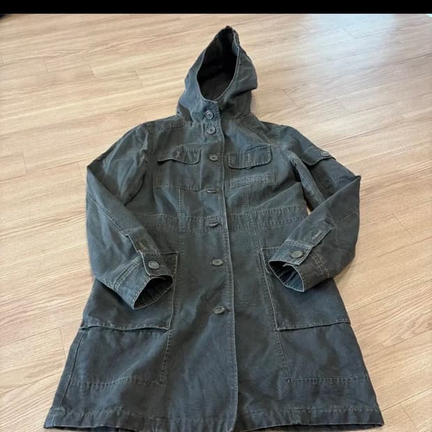 frjeans 후드 야상 롱 자켓 95