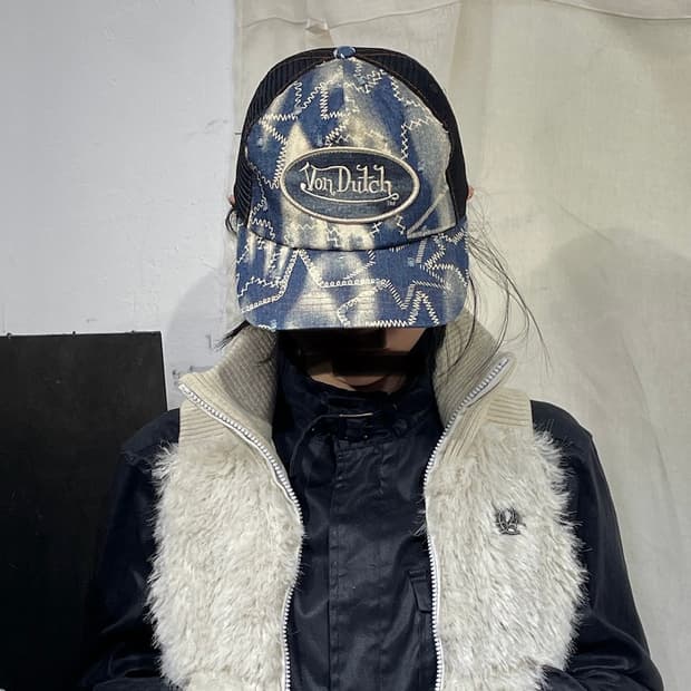 본더치 매쉬 볼캡 y2k 모자 