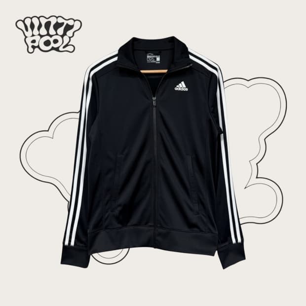 아디다스 삼선 트랙탑 져지 블랙 95