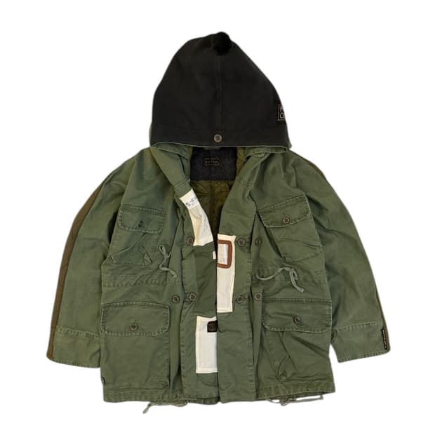 캐피탈 컨트리 져니 리메이크 퀼팅 링코트 올리브