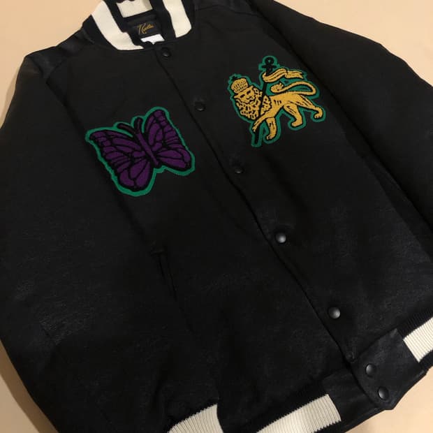 니들스 X 사스콰치패브릭스 어워드 바시티 자켓