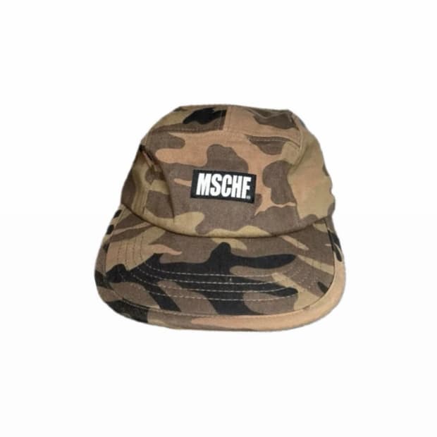 미스치프 옛날로고 카모 캠프캡 모자 볼캡 빈티지 브라운 카고