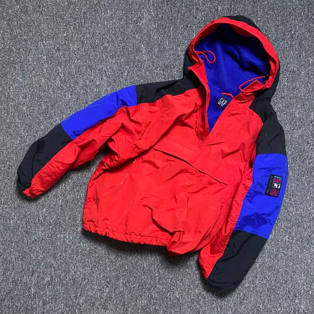 🌊90s Old gap Alpine Fleece Anorak Parka