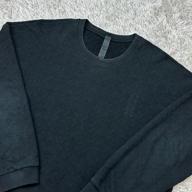 [L] 정품 크롬하츠 자수 모노그램 맨투맨 블랙