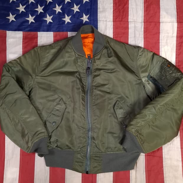 오리지날 미국제조 알파사 미공군 민수용 MA-1 항공점퍼