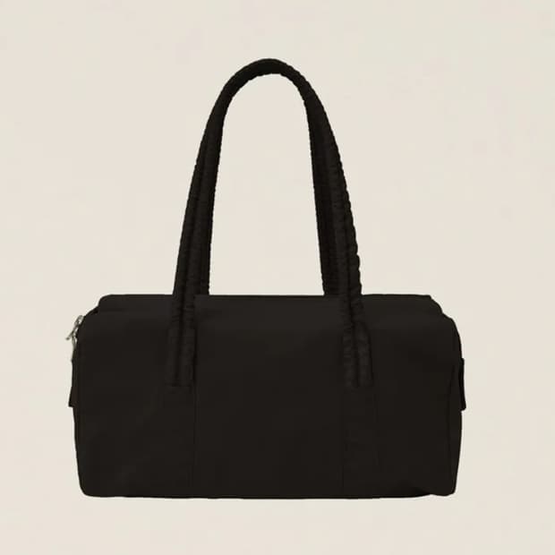 [새상품, S] GARMENT DYED DUFFLE BAG BLACK