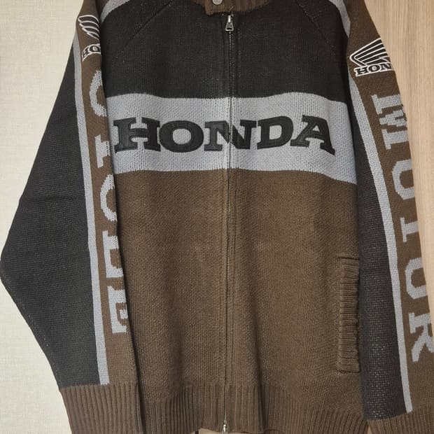 Honda 브라운 니트 집업