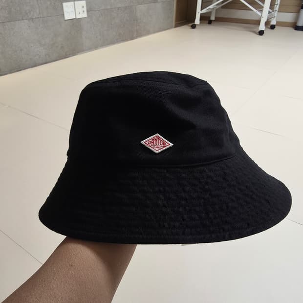 단톤 코튼 트월 버킷햇 블랙
