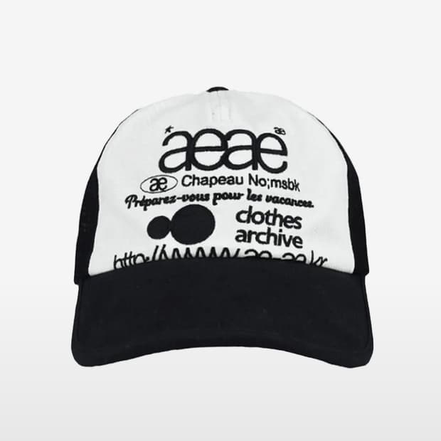 aeae 모자 웹 로고 메쉬 캡 Web Logo Mesh Cap 볼캡