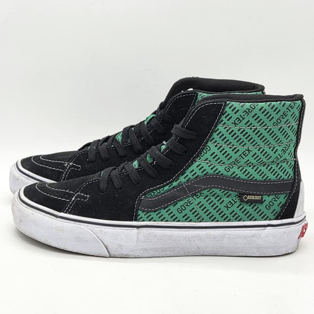 반스 볼트 스케이트하이 고어텍스 블랙 그린 (270)