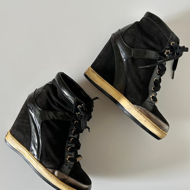 jimmychoo 웨지 스니커즈 힐