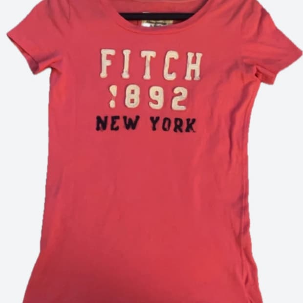 아베크롬비 앤 피치 핫핑크 티셔츠 S