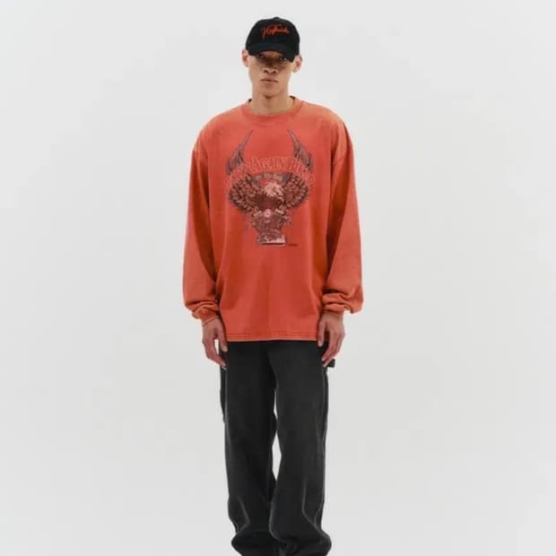 아웃스탠딩 루드핏 카펜터 블랙 데님 팬츠