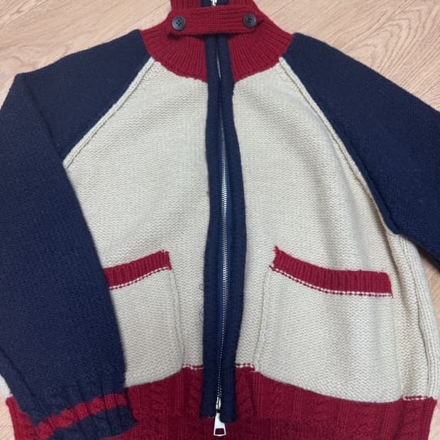 투웨이 니트 집업