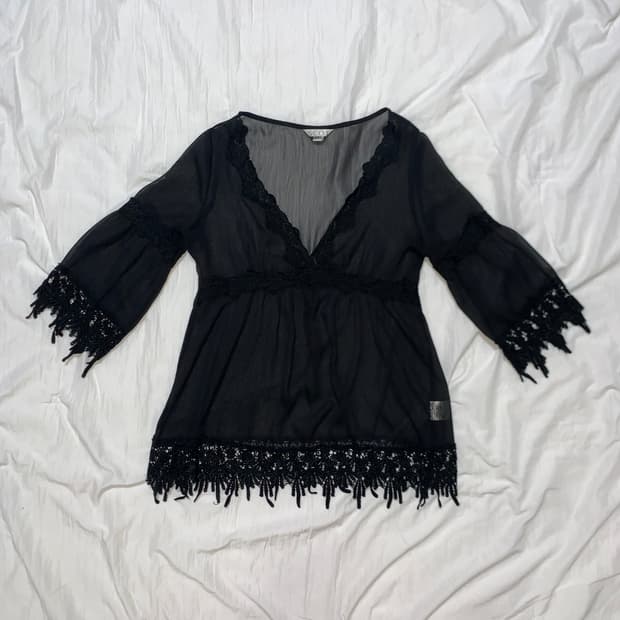 Scot club  see-through blouse