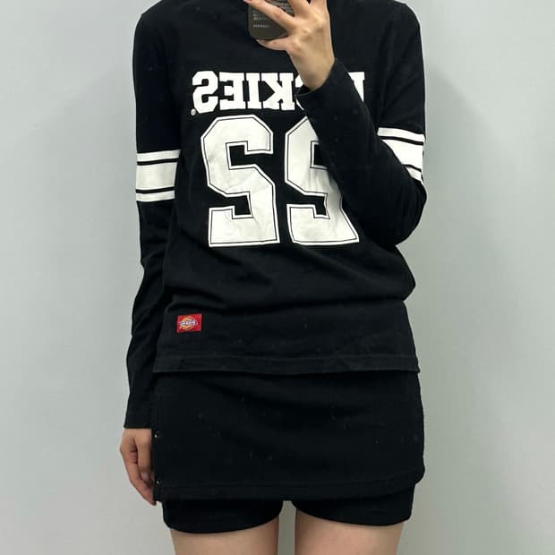 디키즈 y2k 와투케 블랙 맨투맨