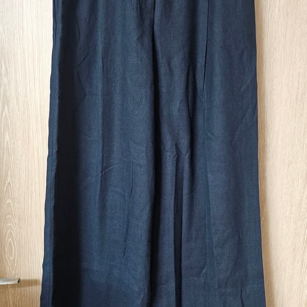 산드로 린넨 와이드 팬츠