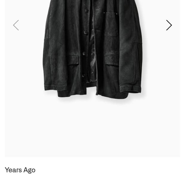 [3,L][새상품] 이얼즈어고 워시드 고트 스킨 프렌치 워크 레더 자켓