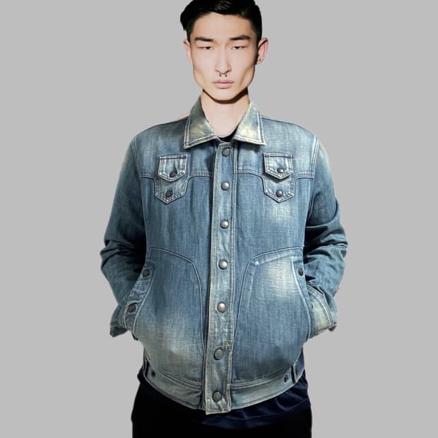 디젤 워시드 데님자켓