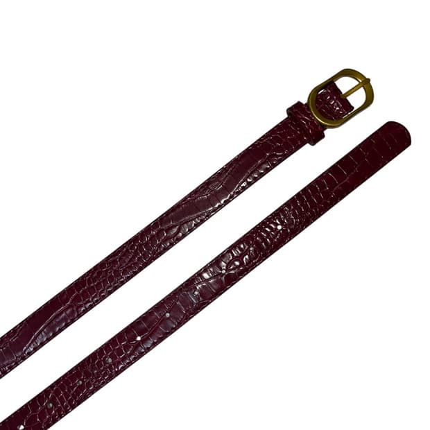 와인 버건디 벨트