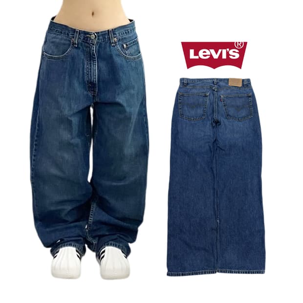 리바이스 00s 569 새깅 워싱 스케이터 데님팬츠