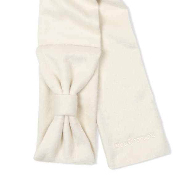 핀쿠노마루 Ribbon Muffler_Fairy ivory 