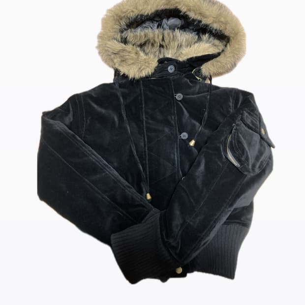 빈티지 퍼 패딩