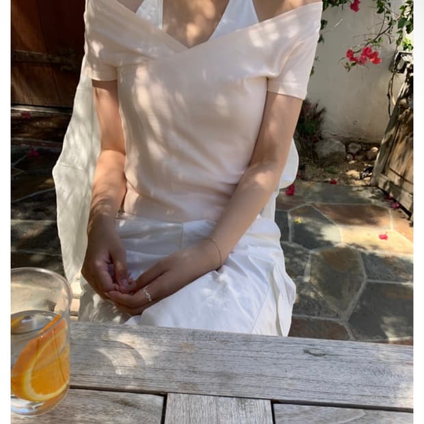 온드민 layered halter set 피치