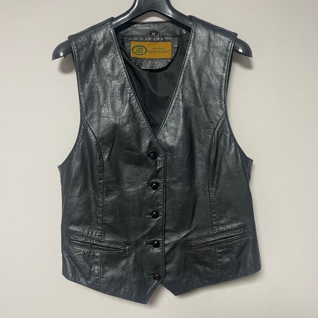 Leather vest