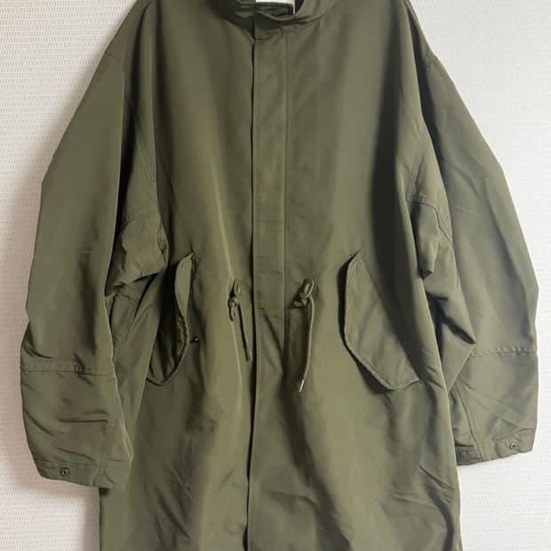 코드그라피 피쉬테일 레이어드 후드 롱파카