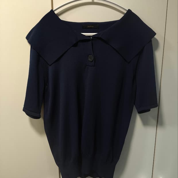 85 더아이잗 세일러 카라 니트