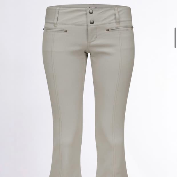 90s Cotton Capri Pants Gray