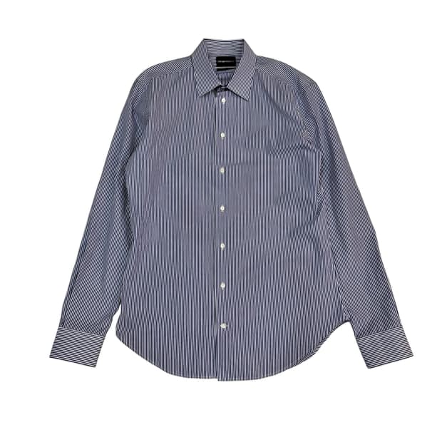 엠포리오아르마니 슬림 핏 스트라이프 셔츠