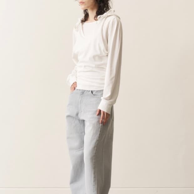 오들리워크샵 데님 바지 Wide Jeans, Debris