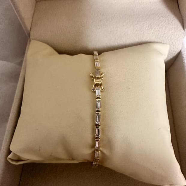 소윰SOYOOM 라인 바게트 팔찌 16cm 새상품