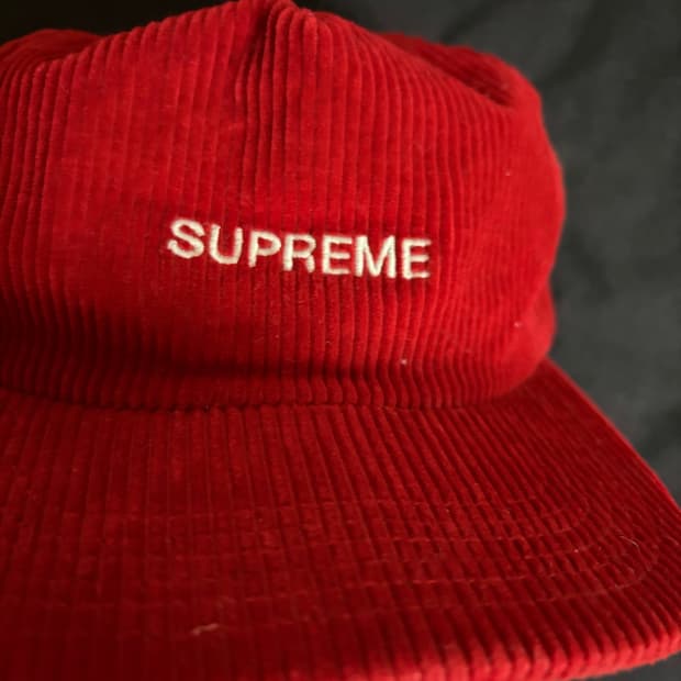 슈프림 코듀로이 5패널 모자