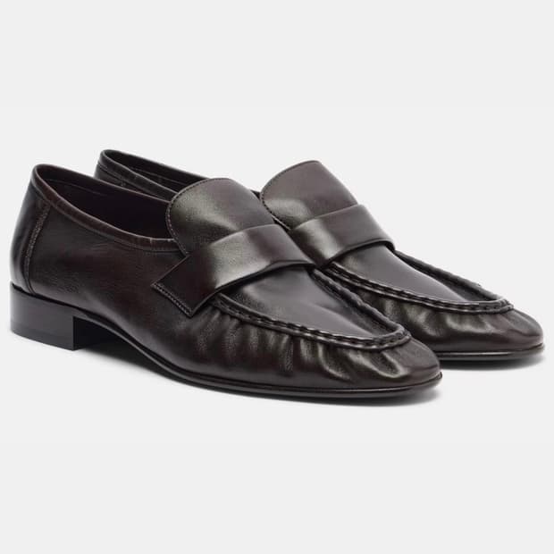 [42]더로우 26ss 소프트레더 로퍼/다크 브라운