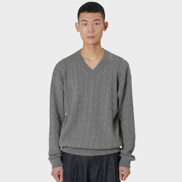 [3] 브라운야드 캐시미어 케이블 니트