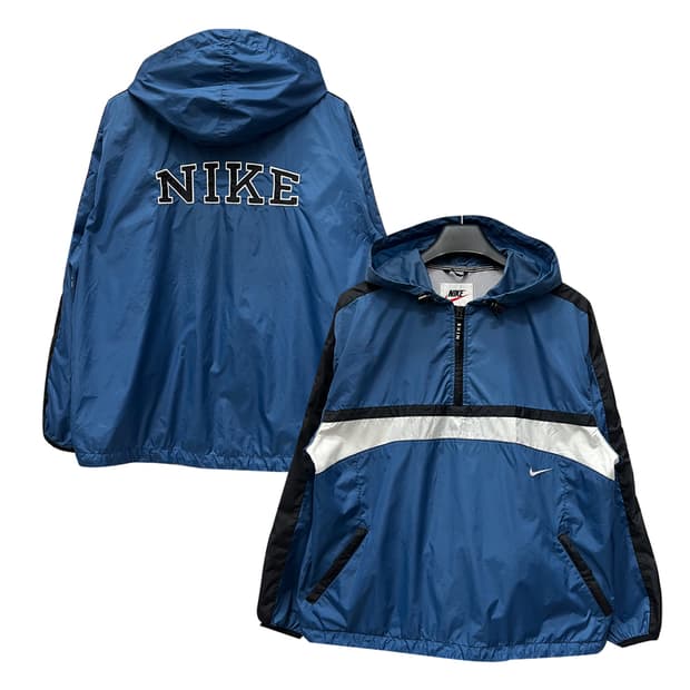 90s 나이키 올드스쿨 하프집업 아노락 바람막이 L