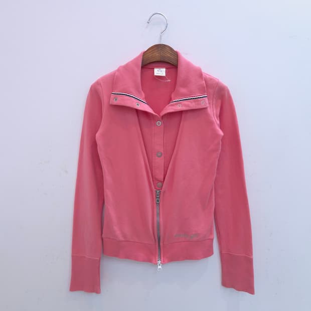 Tommy girl Japan 하이넥 집업 가디건