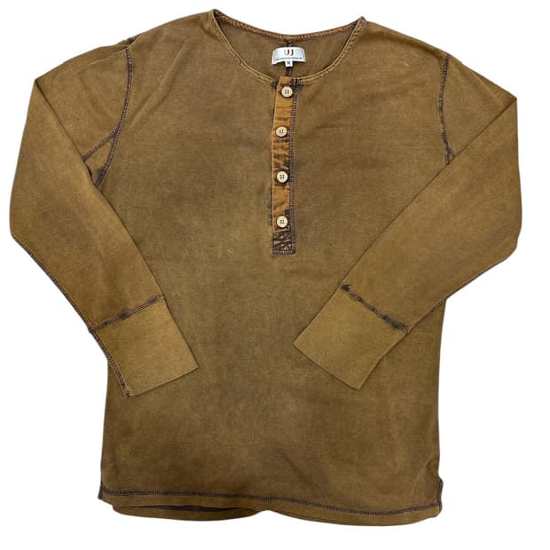 더스티브라운 피그먼트 워싱 롱슬리브