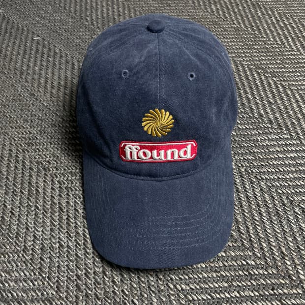 블랙 휴먼앤캣 빅로고 스톤 워시드 네이비 볼캡o 5400