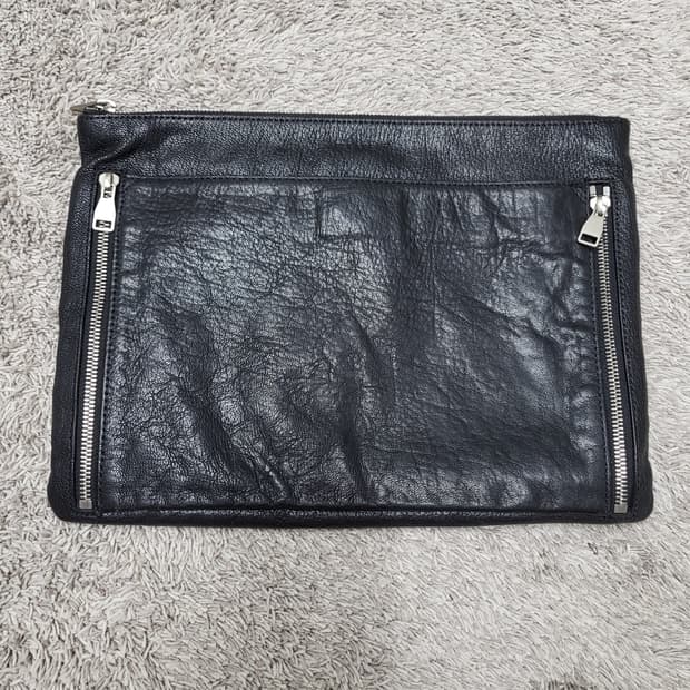 Time 포스트모던 블랙 양가죽 클러치 새제품급