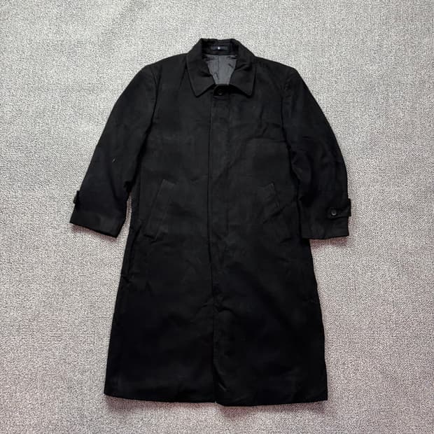 마에스트로 재팬 퓨어 캐시미어 블랙 맥 롱코트