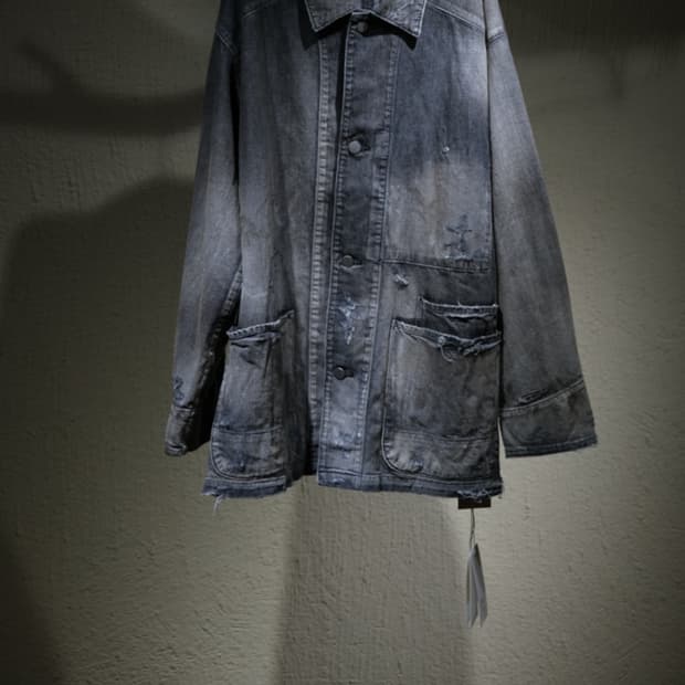 안셀름 데님 커버올 블랙L